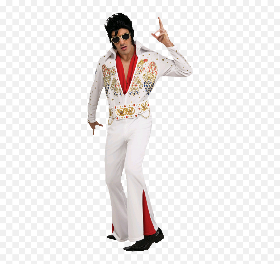 Download Hd Elvis Presley White - Elvis Halloween Costume Png,Elvis Png
