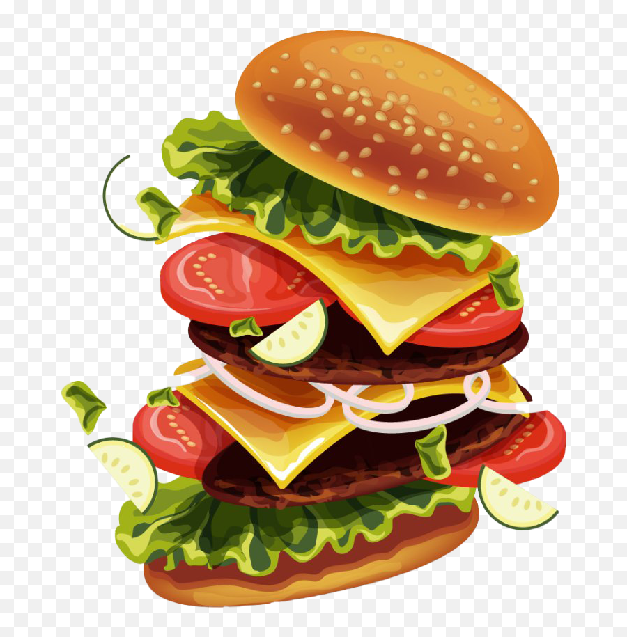 Hamburger Png Transparent Images All - Hamburger Png,Cheese Burger Png