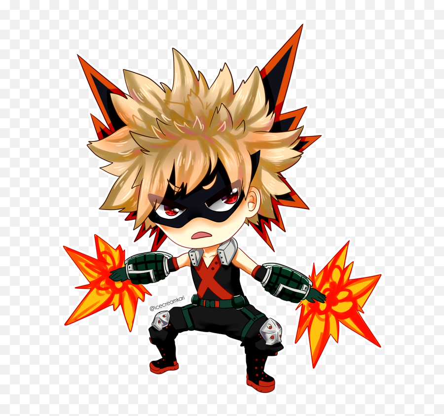 Fanart Original Art - Ice Cream Kari Cartoon Png,Bakugo Png