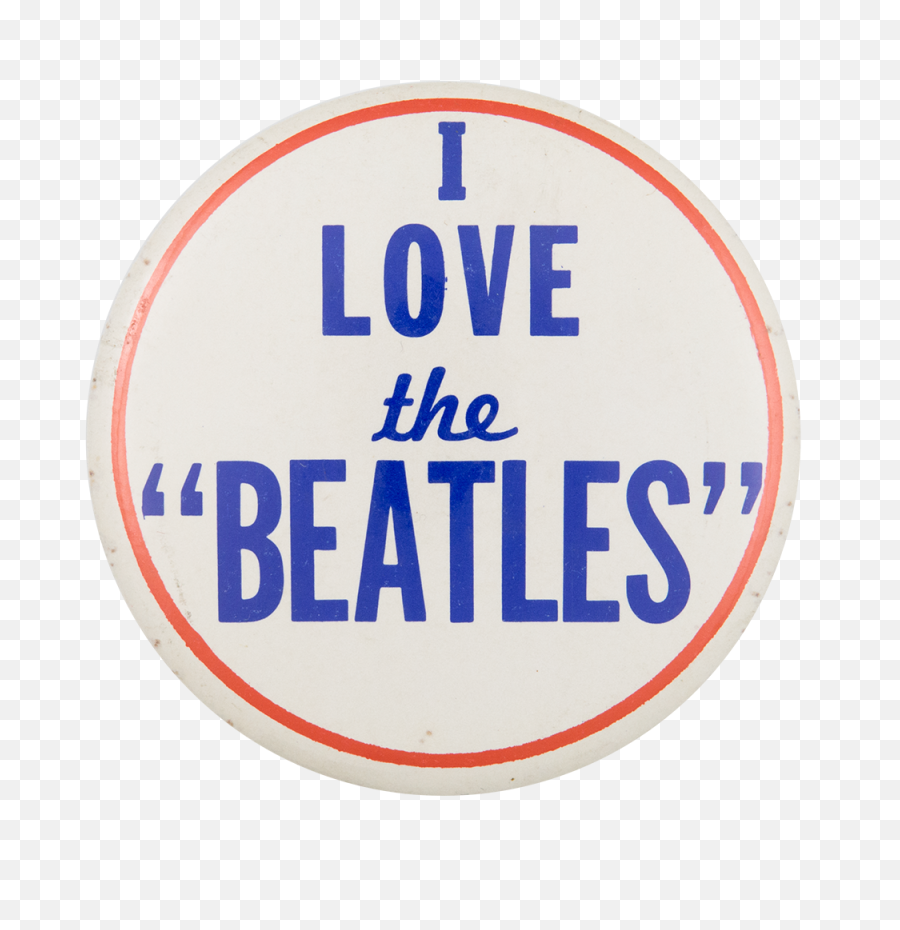 Download I Love The Beatles Heart Buttons Button Museum - Love The Beatles Pin Png,Png Buttons