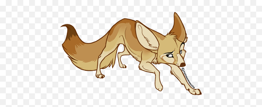 Download Hd Clipart Royalty Free Drawing - Fennec Fox Cartoon Drawing Png,Fennec Fox Png