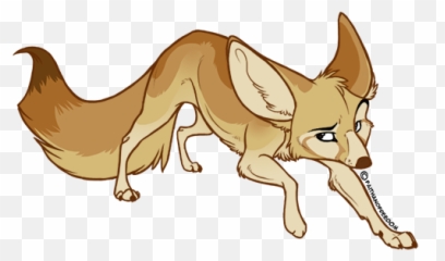 Download Hd Clipart Royalty Free Drawing - Fennec Fox Cartoon Drawing Png,Fennec Fox Png