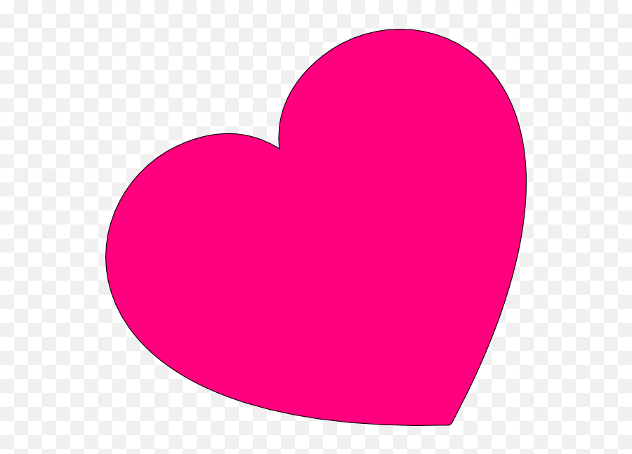 Hot Pink Heart Png - Tilted Heart Pink Clip Art At Clipart Transparent Hot Pink Heart,Pink Heart Transparent