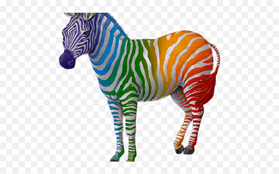 Other Clipart Colorful Zebra - Rainbow Zebra Png Stand Out From The Crowd Zebra,Zebra Png