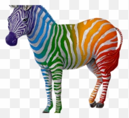 Other Clipart Colorful Zebra - Rainbow Zebra Png Stand Out From The Crowd Zebra,Zebra Png