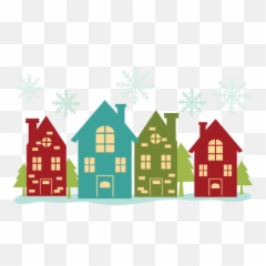 Download Christmas House Border Svg Cutting Files - png