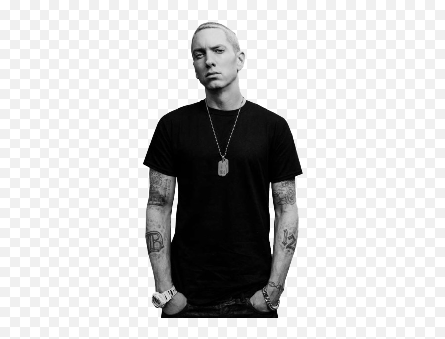 Rap God Eminem Transparent Image - Eminem Black And White Png,Eminem Logo Transparent