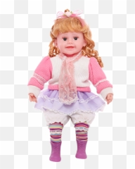 Toys Plush Girls Dolls Poupee Barbies - png