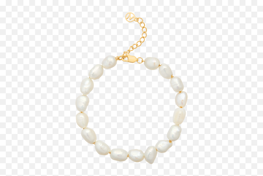 Oversized Organic Pearl Bracelet - Pearl Bracelet Png,Pearl Transparent Background