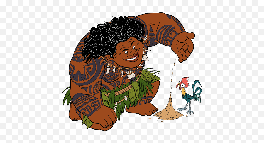 Moana Clip Art Disney Galore - Moana Maui And Hei Hei Png,Moana Transparent Background