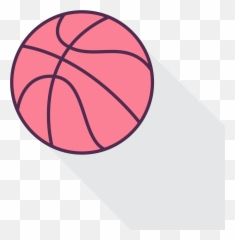Basketball Court - Shoot Transparent Png Pink Ball