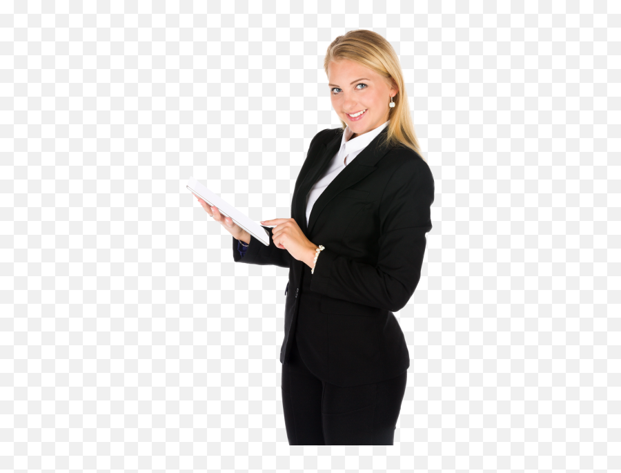 Business Woman And A Tablet Free Stock Photo - Public Domain Business Woman Tablet Png File,Tablet Transparent Background