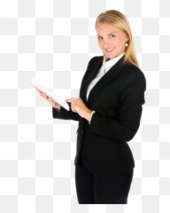 Business Woman And Tablet Free Stock Photo - Public Domain Png File