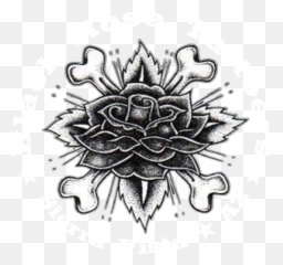 Rose Tattoo Png Transparent Free Images - Decorative