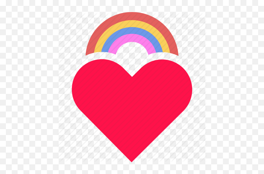 Gay Heart Valentine Lgbt Queer Icon - Girly Png,Rainbow Heart Png