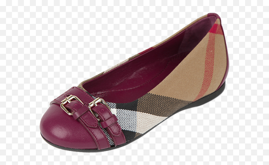 Download Burberry Ballet Shoes Flat - For Women Png,Ballet Shoes Png