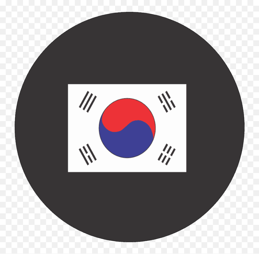 South Korea Flag - Dot Png,South Korea Flag Png