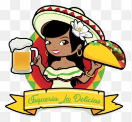 Clipart Happy Taco - Mexican Lady Clipart Png,Taco Clipart Png