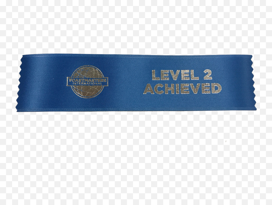Level 2 Achieved Ribbon - Solid Png,Toastmaster Logo