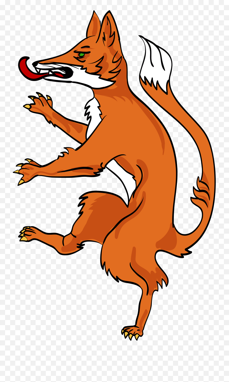 Clipart Chicken Fox - Coat Of Arms Fox Png,Fox Transparent