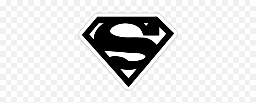 Superman Logo Clipart Black And White - Superman Logo Png,Supermans Logo