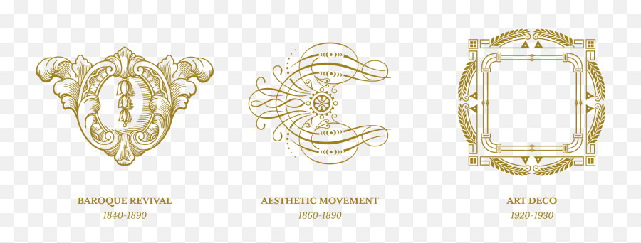 Art Deco Ornaments Png - Vintage Ornament Logo,Arabesco Png