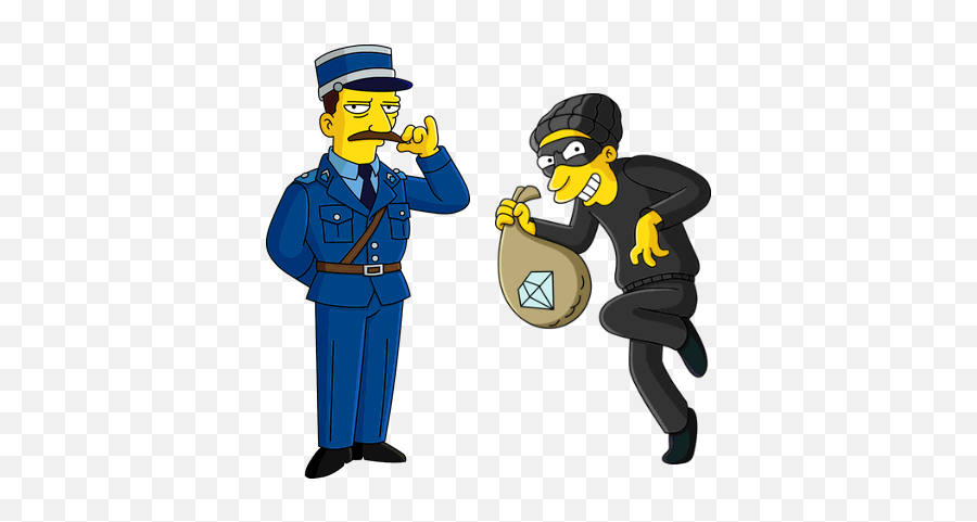 Foreign Cops Robbers Bundle - Justice Agent Simpsons Png,Robber Png