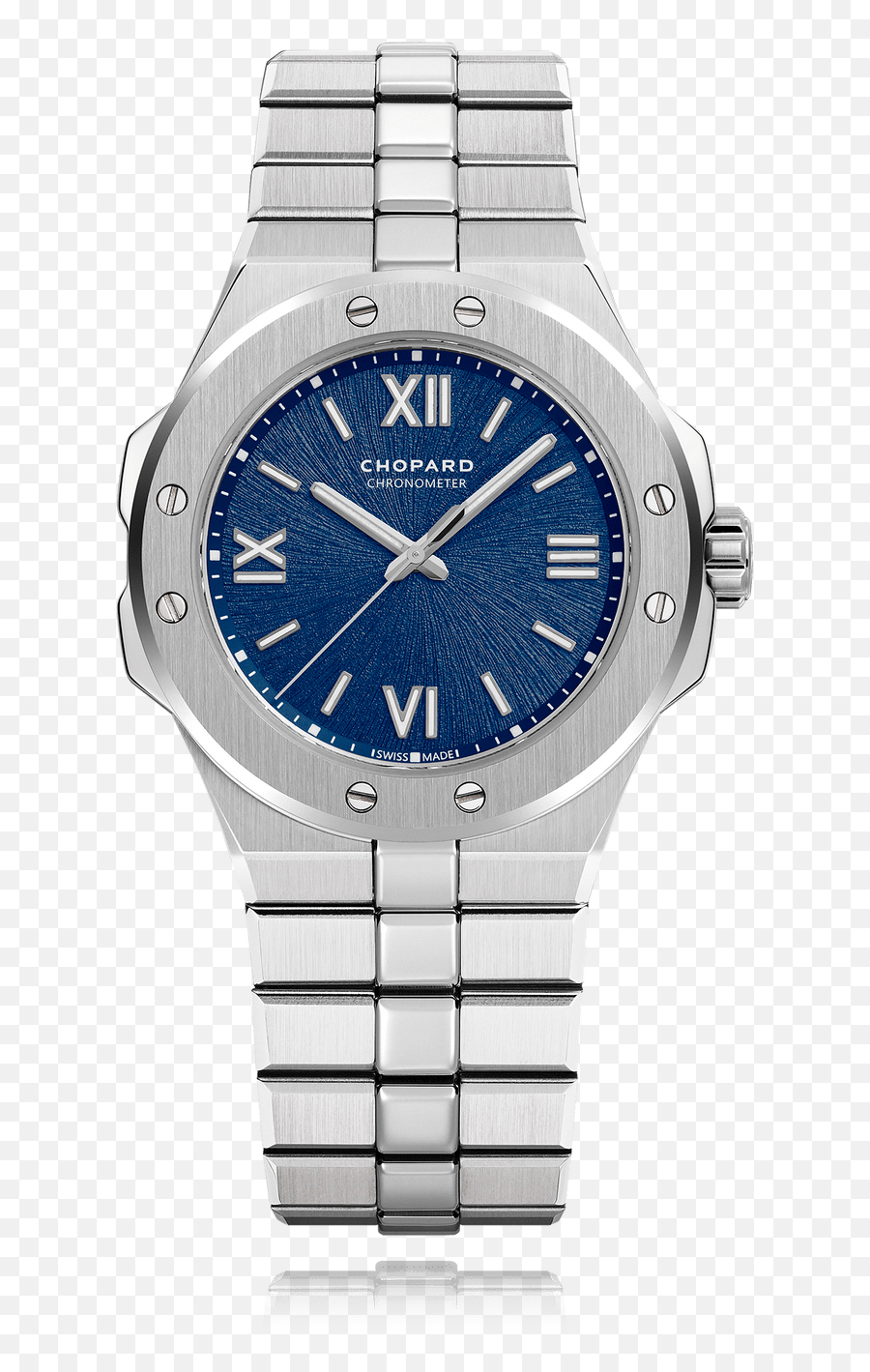 Modern And Confident The Chopard Alpine Eagle Collection - Chopard Blue Dial Diamond Watch Png,White Watch Icon