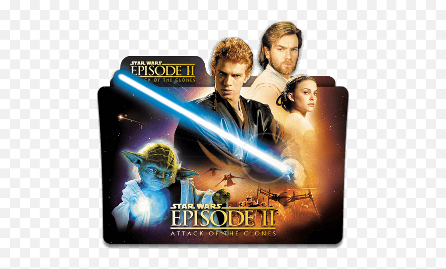 Star Wars Attack Of The Clones Folder - Star Wars Episodio 2 Poster Png,Action Folder Icon