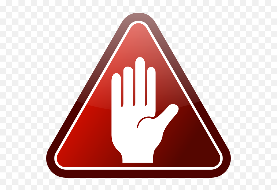 Stop Symbol - Hand Stop Sign Clip Art Png,Stop Sign Free Icon Vector