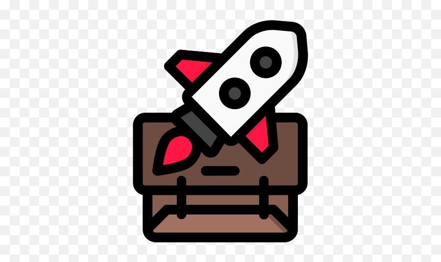 Startup Rocket Briefcase Free Icon - Iconiconscom Horizontal Png,Icon For Startup