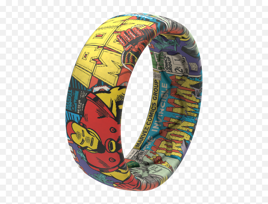 Iron Man Classic Comic Silicone Ring Groove Life - Solid Png,Scarlet Icon Comics