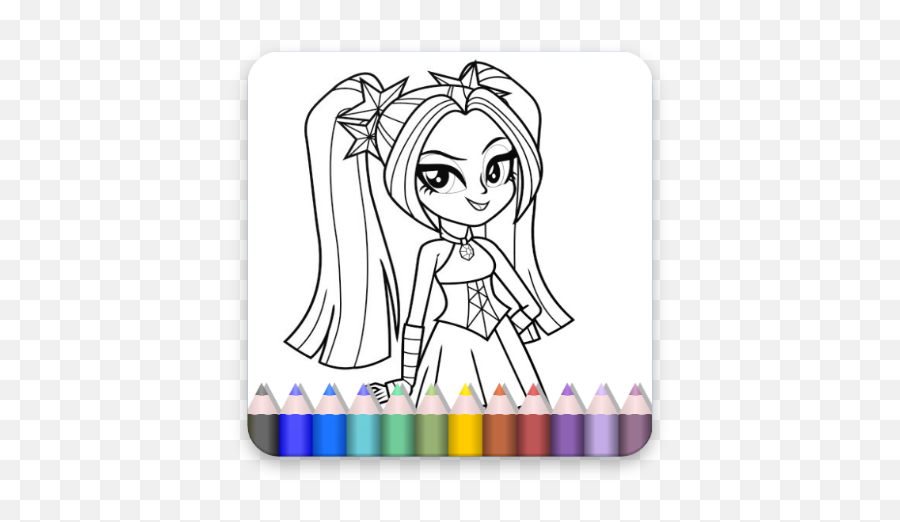 Coloring Book For Equestria Girls My Little Pony Apk 10 - Equestrian Girls Colouring Pages Png,Icon Coloring Book