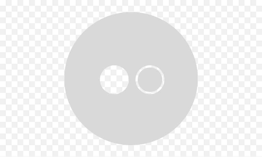 Gray Circle Flickr Icon - Dot Png,Flikr Icon