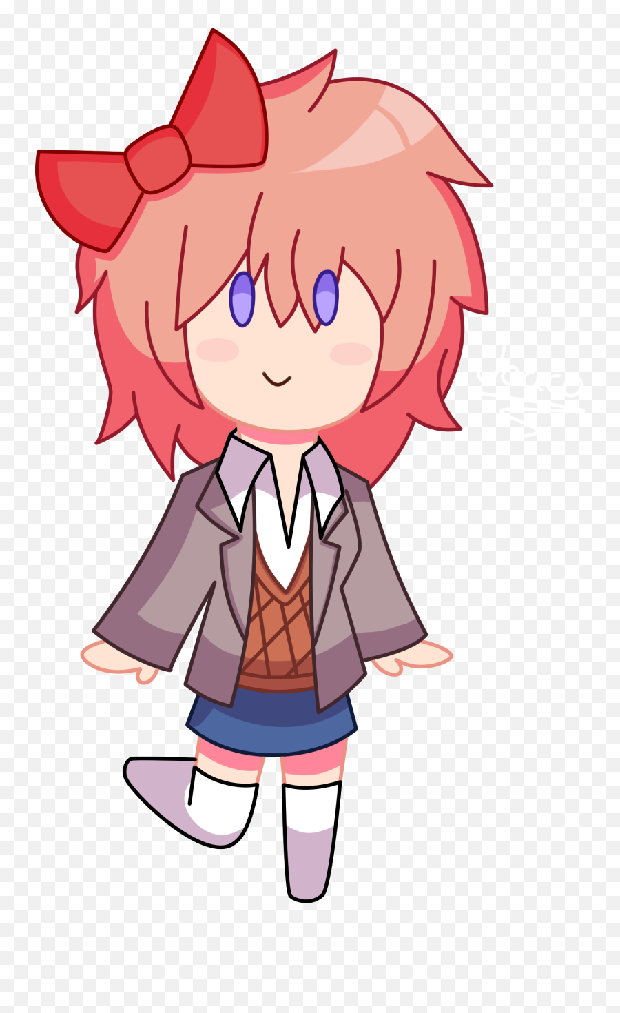 Just Sayori By Joacoravel Transparent PNG