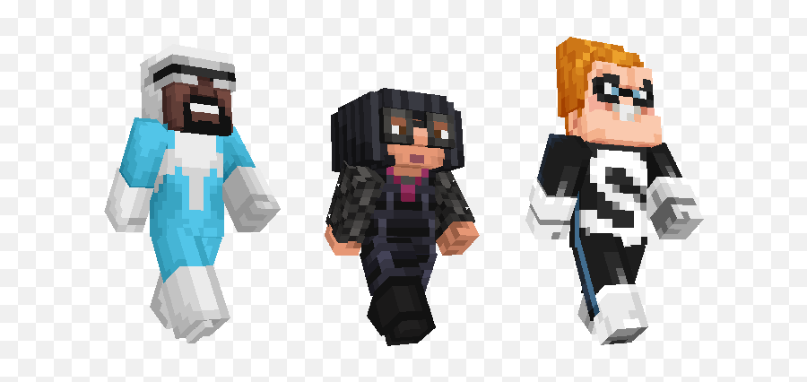 The Incredibles Skin Pack Out Now Minecraft - Minecraft Incredibles Skin Pack Png,Minecraft Character Png