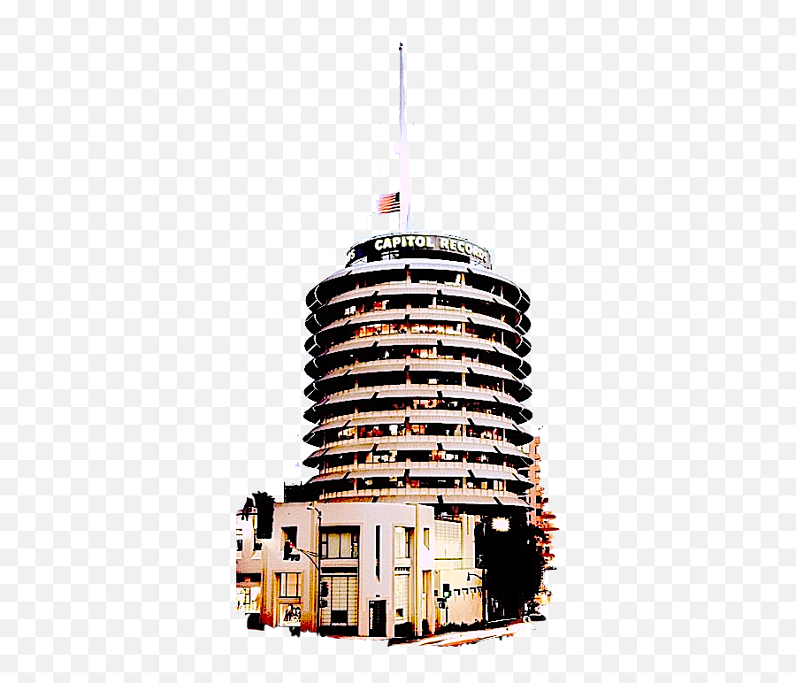 Capitol Records Building Png - Hollywood Walk Of Fame,Capitol Building Png