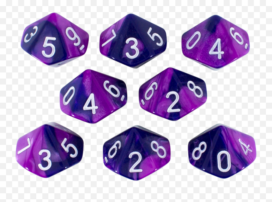 Blue Dice Png - U0027purple Wormu0027 Purple And Blue 8 D10 Dice Set Dice,Spyro Reignited Png