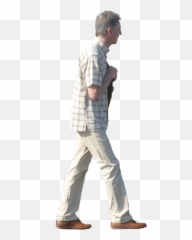 Side View Of A Person Standing Png - Man