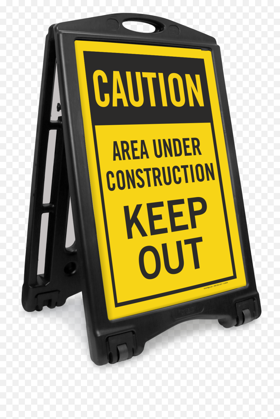 Area Under Construction Keep Out Caution Sidewalk Sign Sku - Training In Progress Sign Png,Construction Sign Png