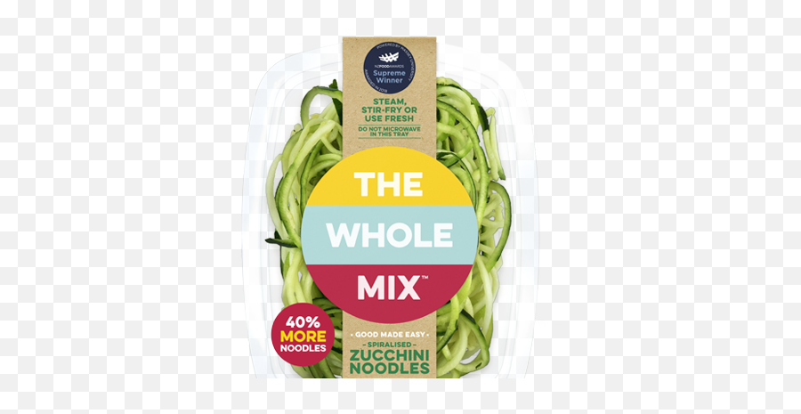 Zucchini Spiralised Vege Noodles - Leaf Vegetable Png,Zucchini Png