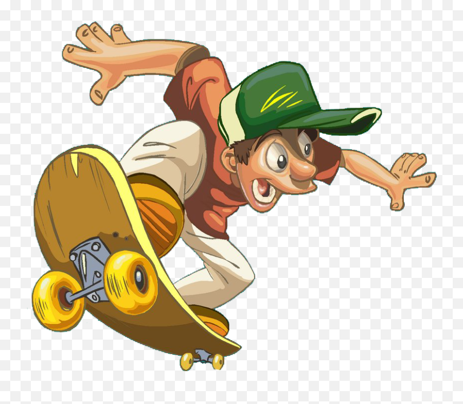 Cartoon Skateboarding Png Image - Funny Cartoon Images Free Download,Skateboarding Png