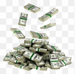 Download Luxury Items - Stack Money Falling PNG Image with Piles Of Png