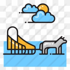 Dog Sled - Free Transport Icons Sled Dog Icon Png,Sled Png