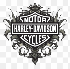 Printed Vinyl Harley Davidson Cycles Emblem Stickers Factory - Silhouette Logo Svg png