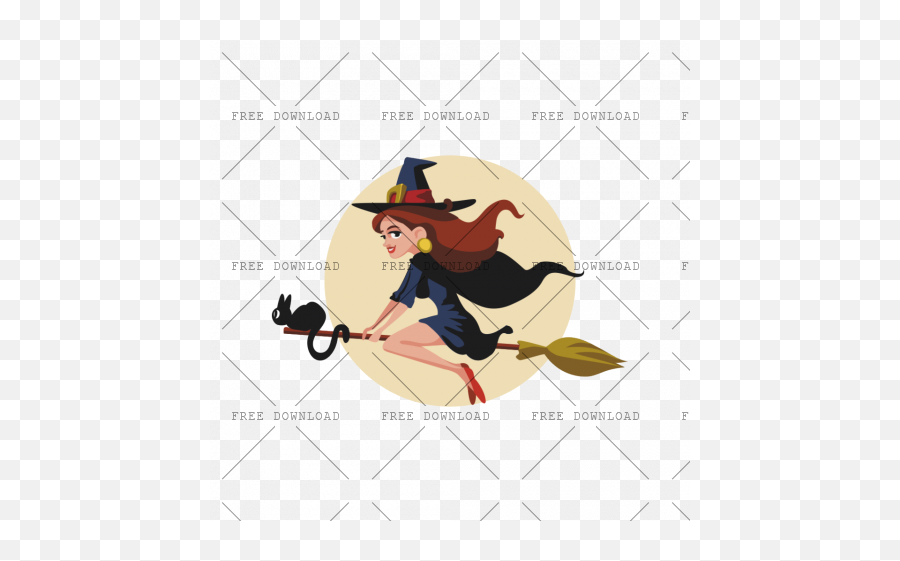 Png Image With Transparent Background - Witch Riding A Broom,Witch Transparent Background