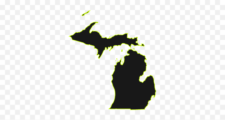 Michigan - Vector Map Michigan Png,Michigan Outline Png