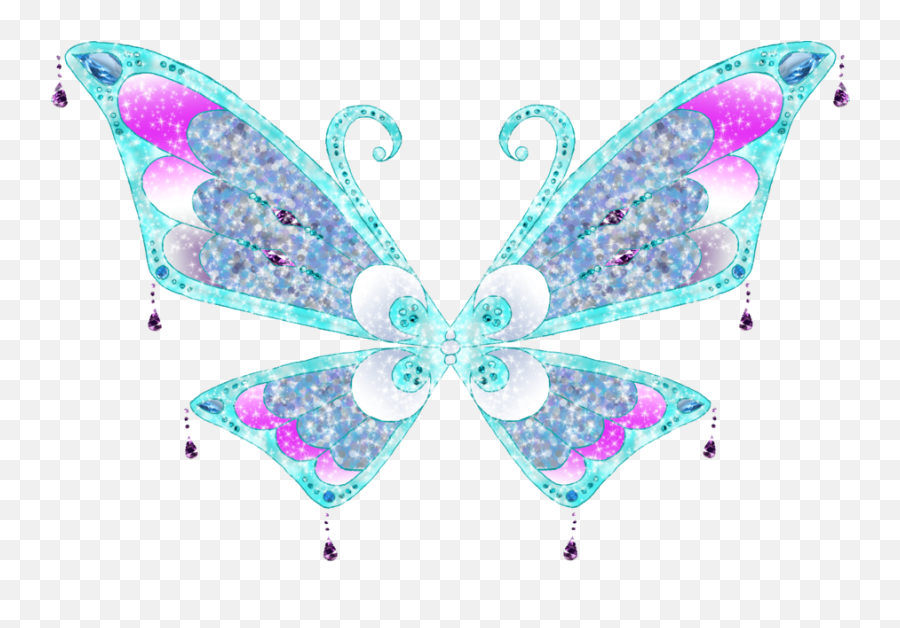 Blue Fairy Wings Png - Winx Club Enchantix Wings,Fairy Wings Png