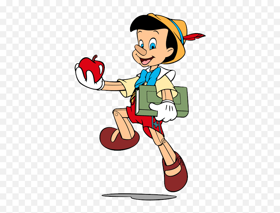Disney Characters Pinocchio Png Image - Pinocchio Go To School,Pinocchio Pn...