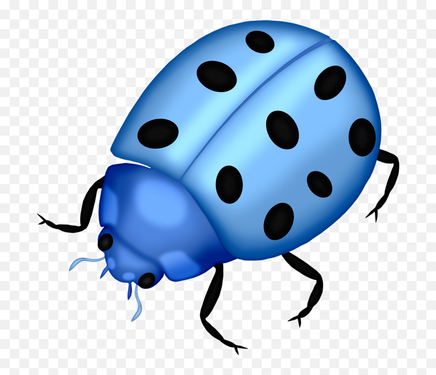 Download Bug Png Clip Art Lady Bugs And - Png Ladybug Blue Cartoon Blue Bugs,Lady Bug Png